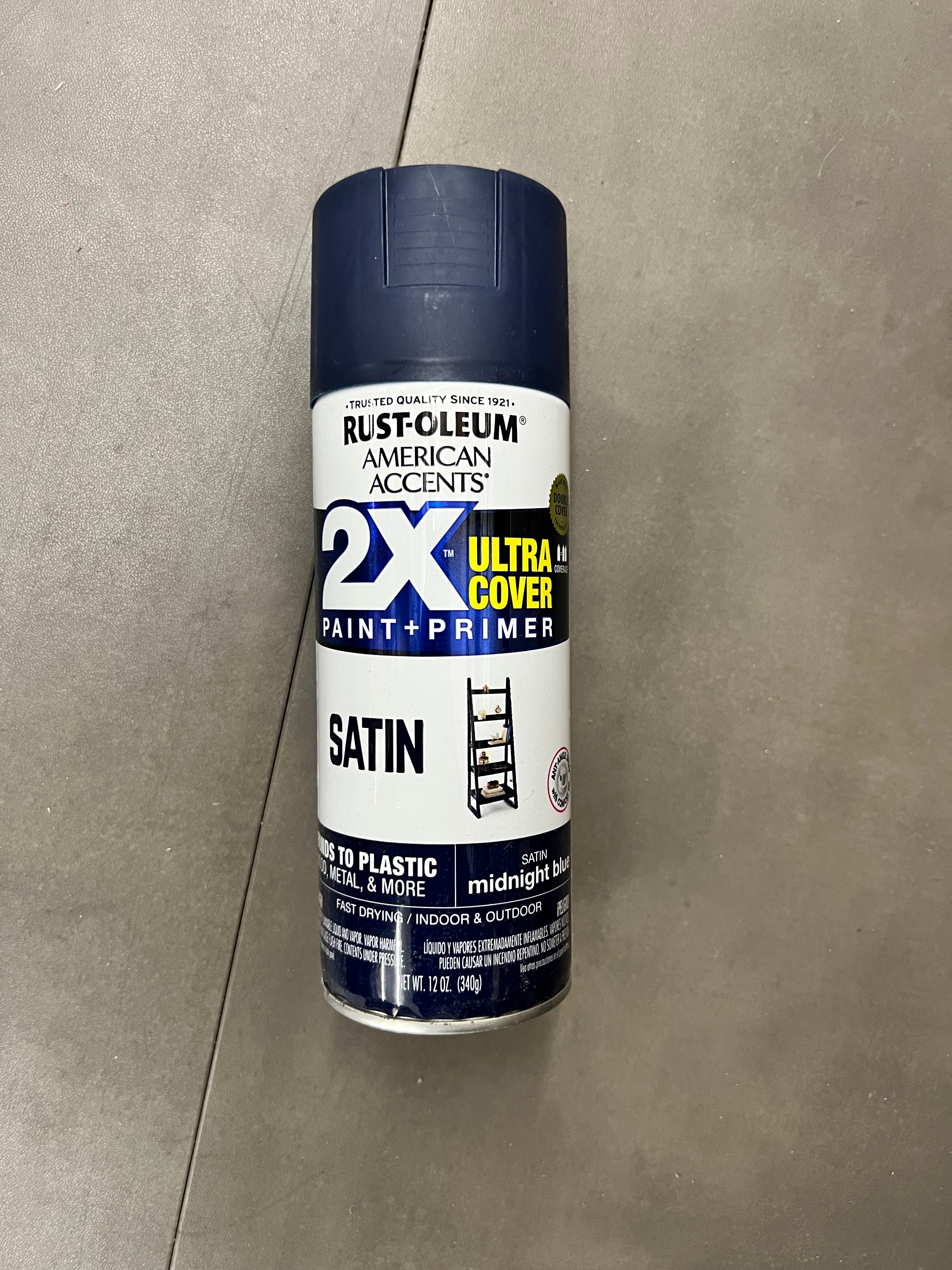 Rust-Oleum 2x Ultra Cover Paint+Primer - Satin Midnight Blue (New ...