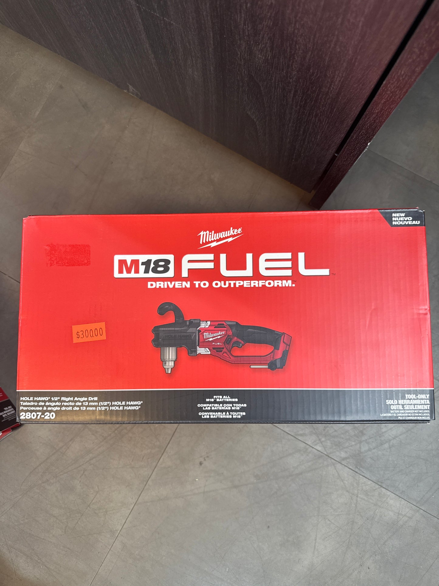 M18 FUEL GEN II 18V Lithium-Ion Brushless Cordless 1/2 in. Hole Hawg Right Angle Drill (Tool-Only)