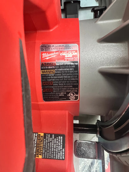 Milwaukee 7-1/4” Circular Saw w/ Blade - 2631-20 (New)