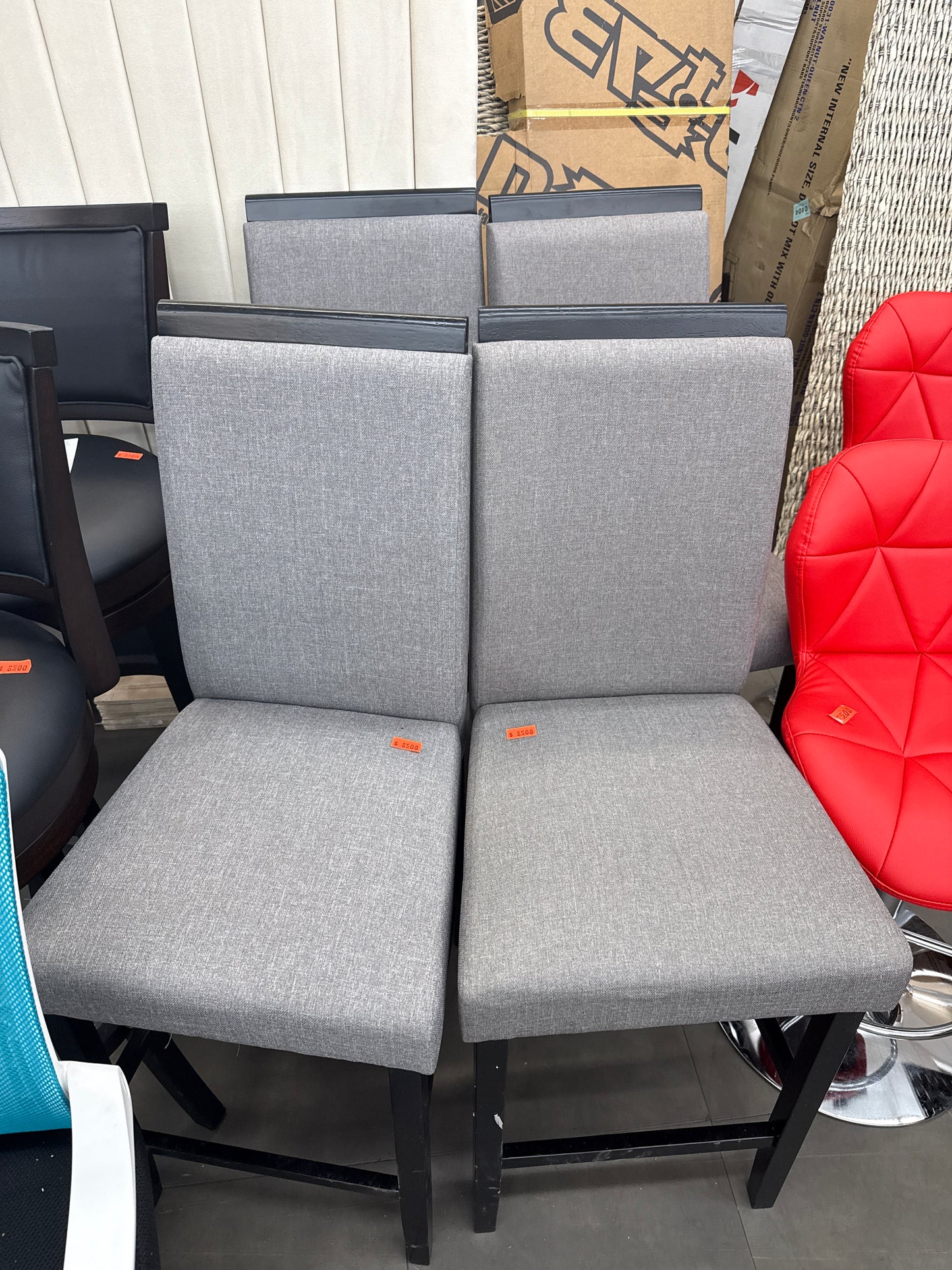 Gray Barstool Chairs *pick up only*