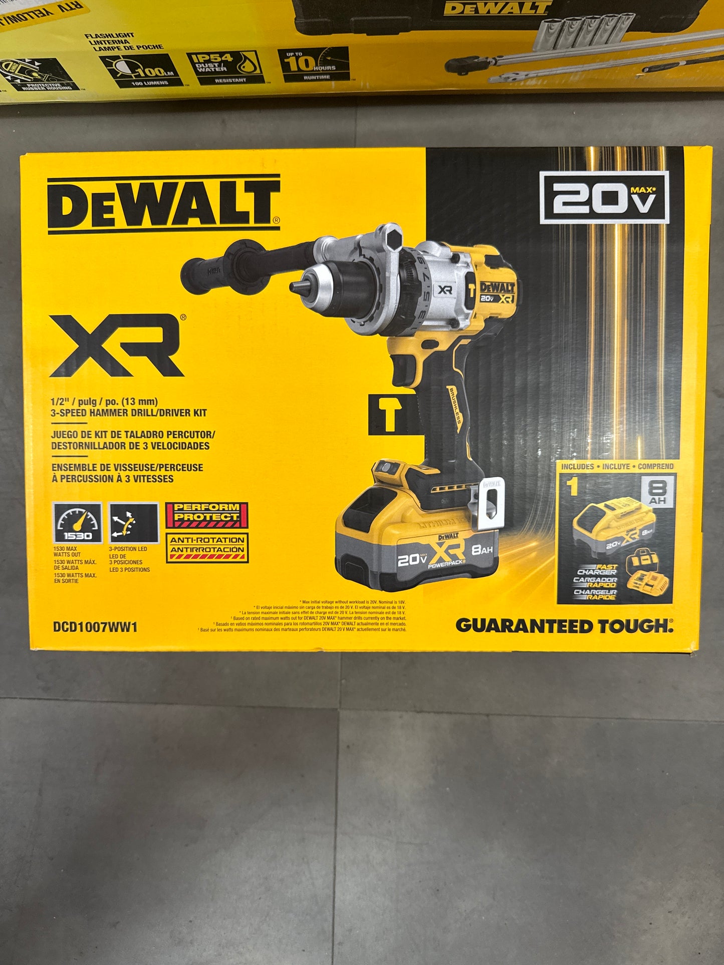 20V XR Lithium-Ion Cordless Hammer Drill Kit with 8.0 Ah Battery, Charger and Kit Bag