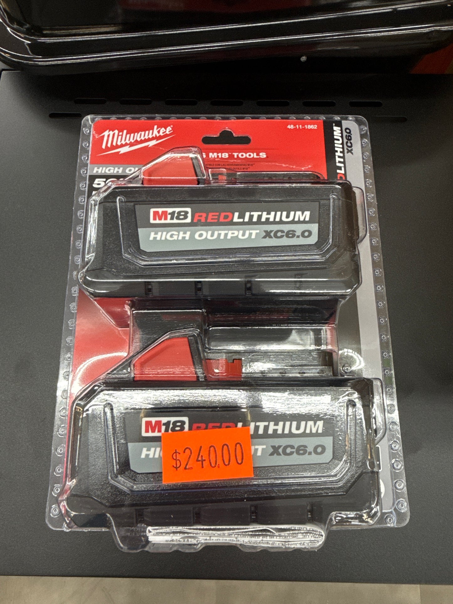 M18 18-Volt Lithium-Ion High Output 6.0Ah Battery Pack (2-Pack)