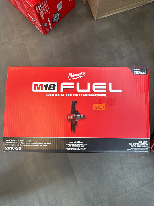 M18 FUEL 18V Lithium-Ion Brushless Cordless 1/2 in. Mud Mixer (Tool-Only)