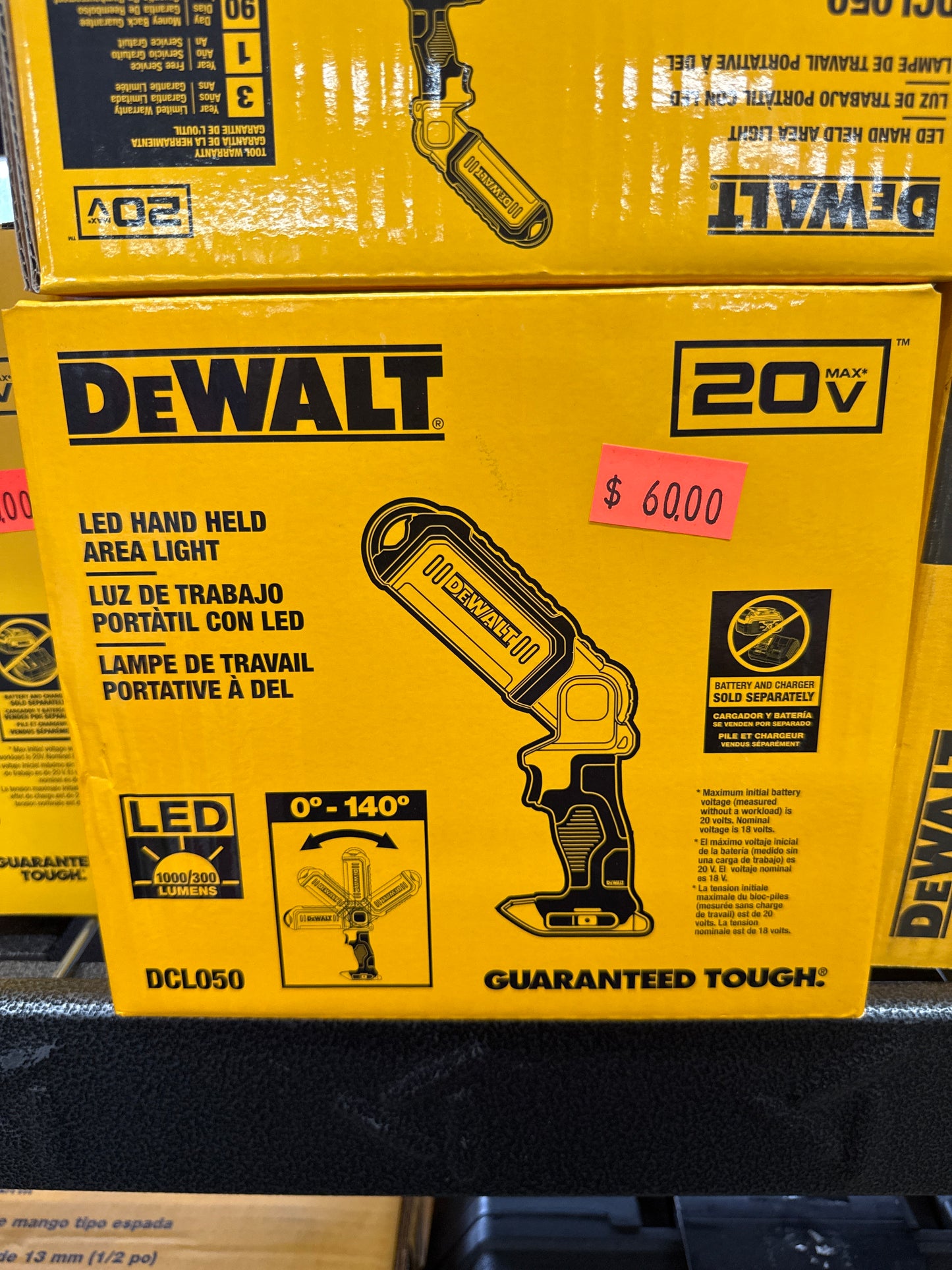 20V MAX Cordless LED Hand Held Area Light