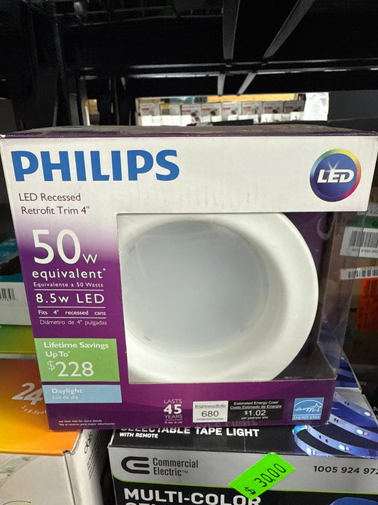 Philips LED Recessed Retrofit Light 4in - 50W *Pick Up Only*