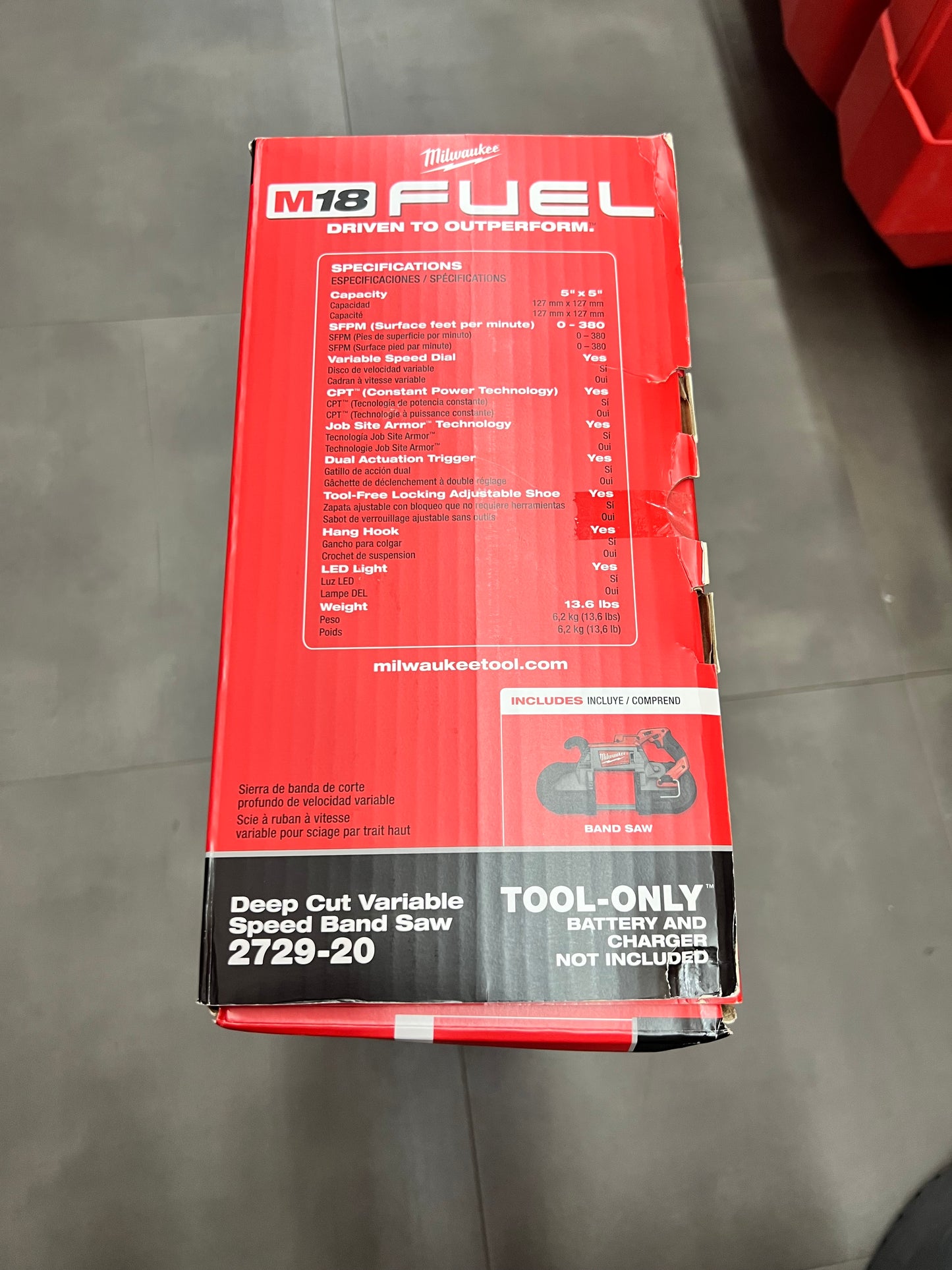 Milwaukee Deep Cut Variable Speed Band Saw - 2729-20 (New)