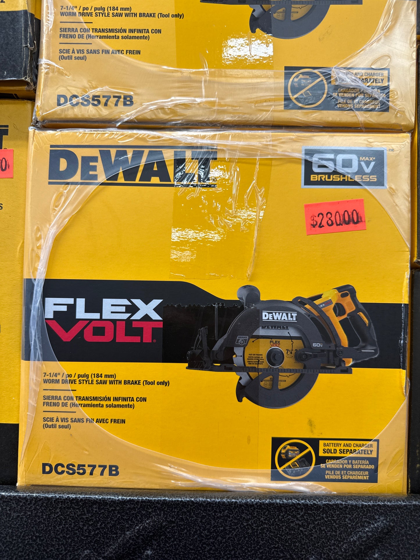 DeWALT FLEXVOLT 60V MAX Cordless Brushless 7-1/4 in. Wormdrive Style Circular Saw (Tool Only)