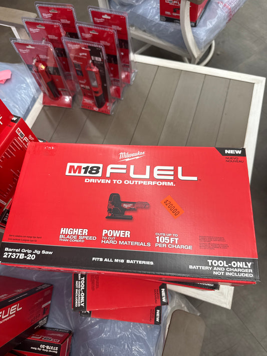 M18 FUEL 18V Lithium-Ion Brushless Cordless Barrel Grip Jig Saw (Tool Only)
