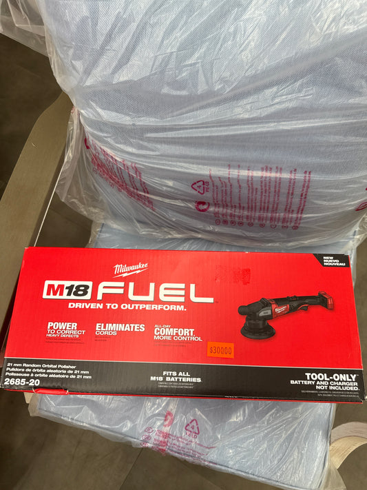 M18 FUEL18V Lithium-Ion Brushless Cordless 21MM DA Polisher (Tool-Only)