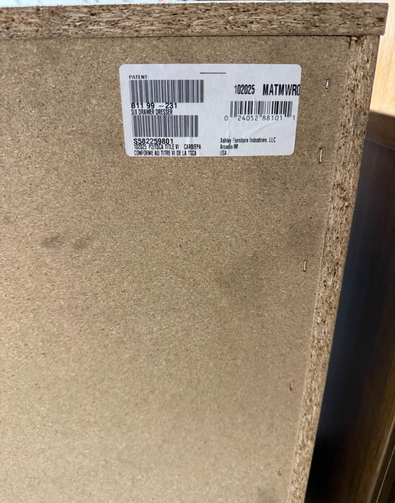 Ashley Furniture Tan Two-Tone Cielden 6 Drawer Dresser *Pick-Up Only*