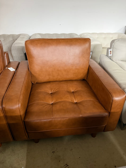 Abbyson Brown Leather Chair