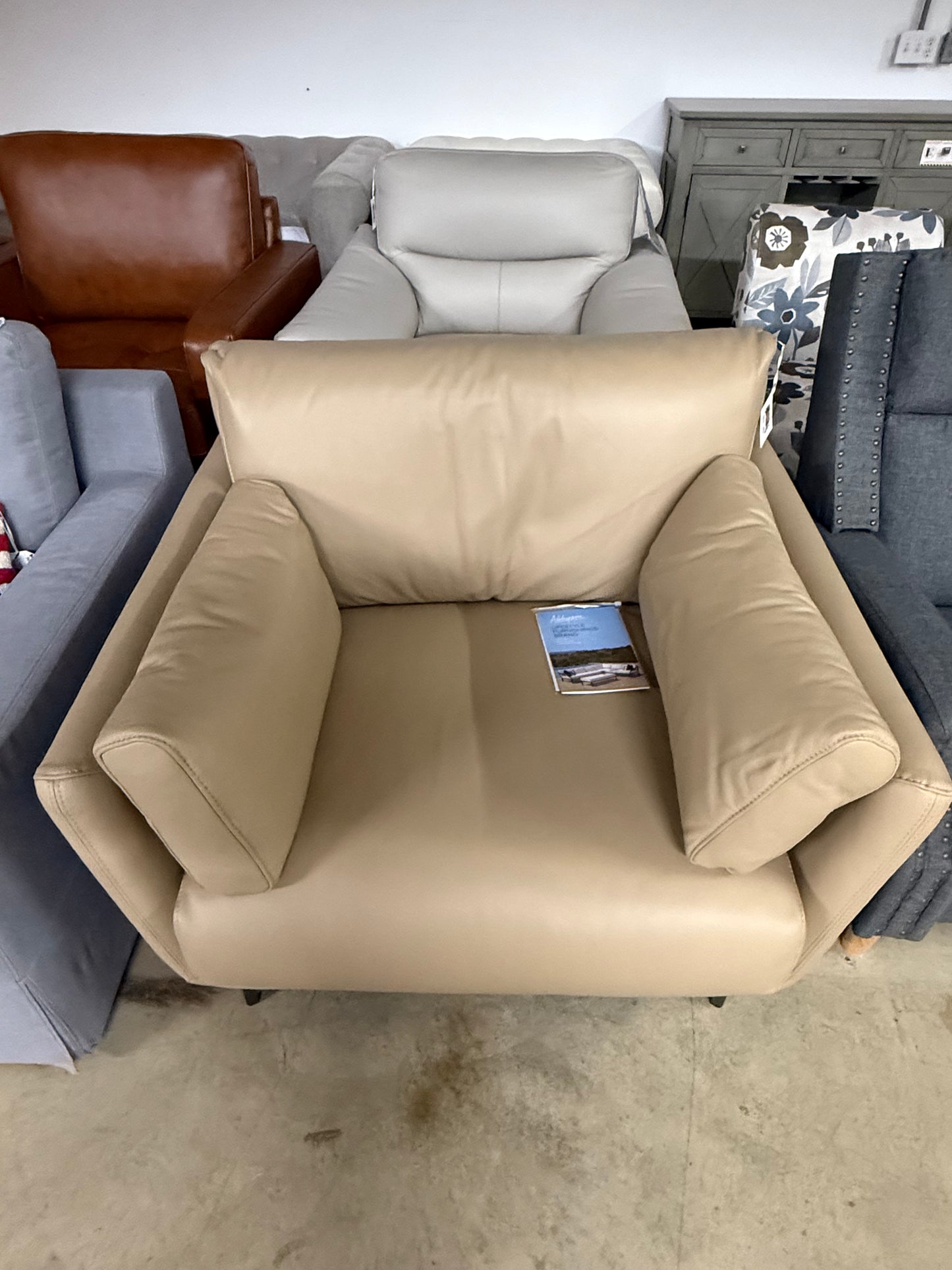 Abbyson Tan Leather Chair