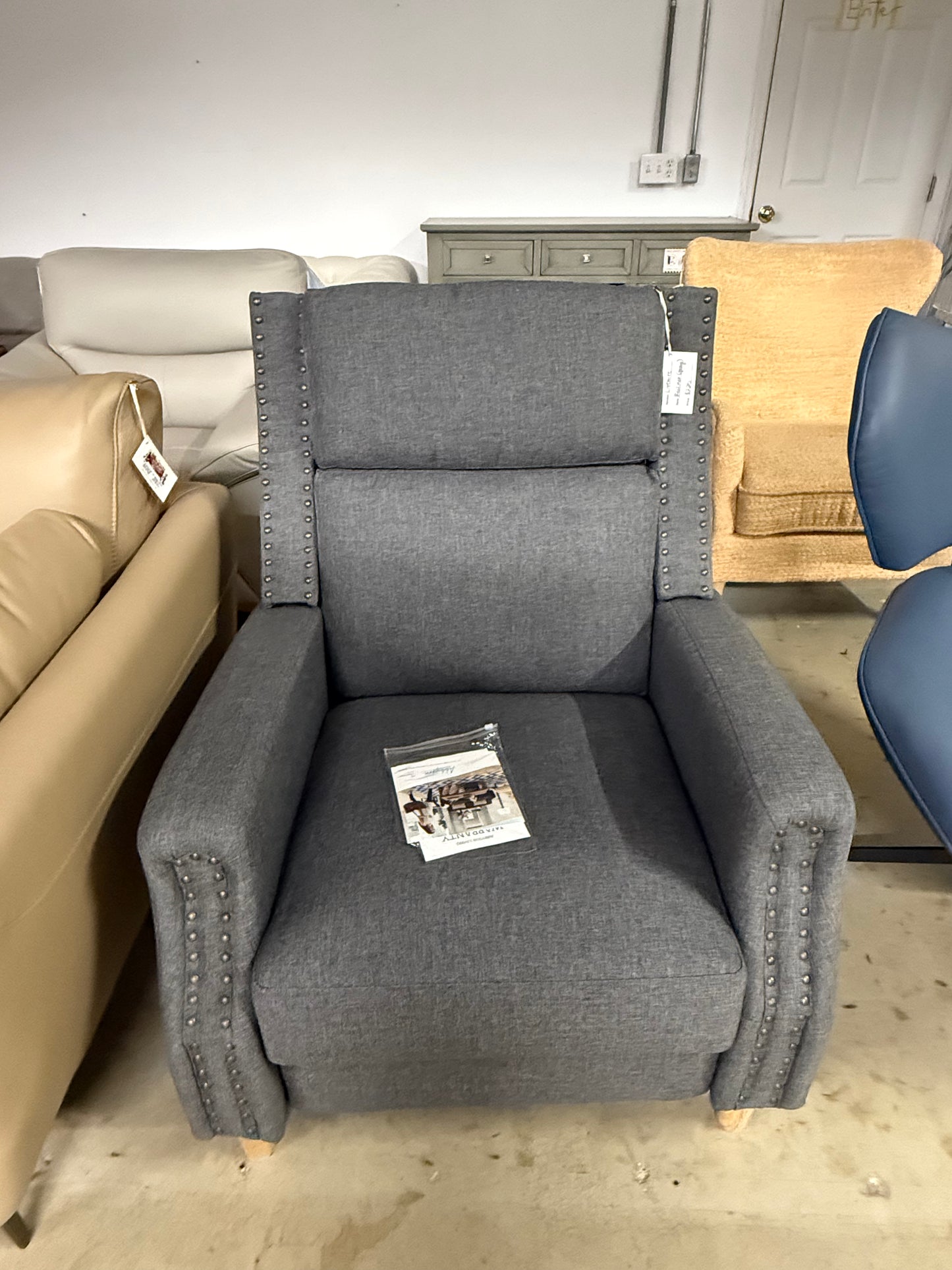 Abbyson Grey Recliner