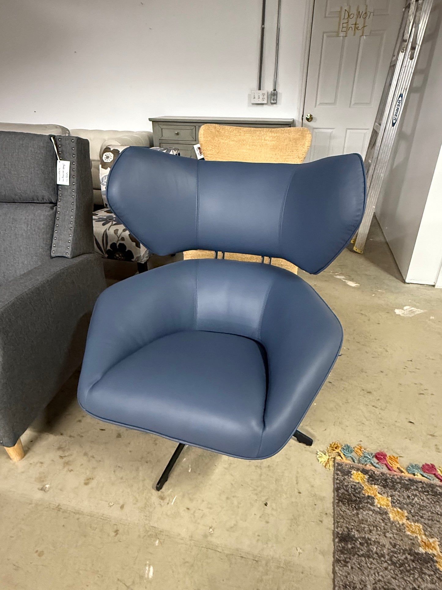 Blue Swivel Chair