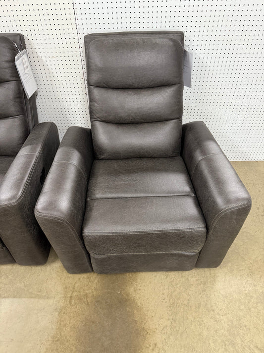 Abbyson Bentley Gray Fabric Recliner *pick up only*