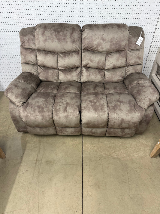 Grey/Brown Reclining Loveseat *pick up only*