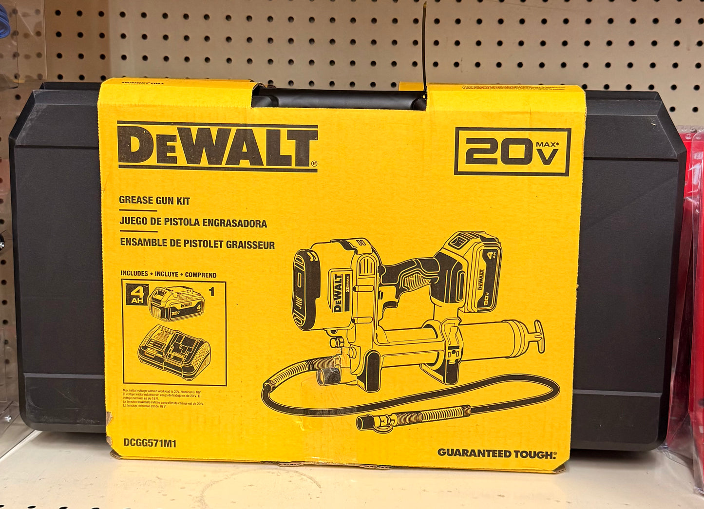 DeWalt 20V MAX Cordless Variable Speed Grease Gun, (1) 20V 4.0Ah Battery, and Charger