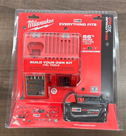 Milwaukee M18 REDLITHIUM XC5.0 18V Everything Fits - Build Your Own Kit.