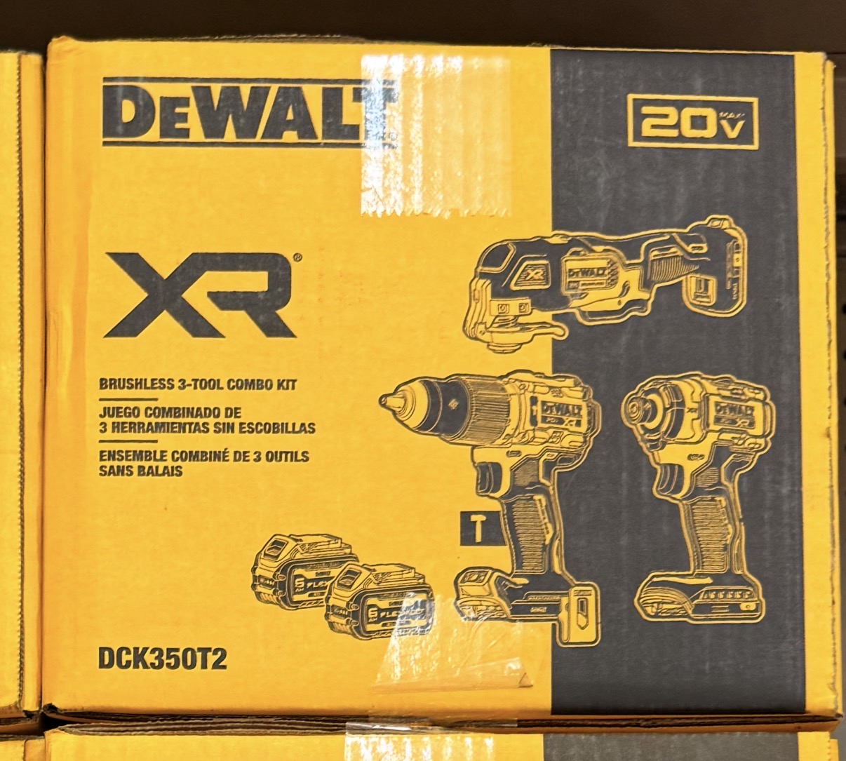 DEWALT 3-Tool 20-Volt Max Brushless Power Tool Combo Kit with Soft Case (2-Batteries and charger Included)