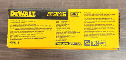 DeWalt Atomic Cordless Brushless 1/2" Compact Impact Wrench (Tool Only)