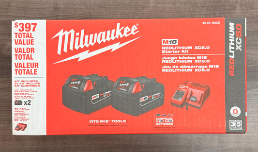Milwaukee M18 REDLITHIUM XC5.0 Starter Kit