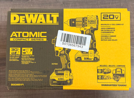 DeWalt ATOMIC Compact Series 20V MAX Cordless 2-Tool Combo Kit