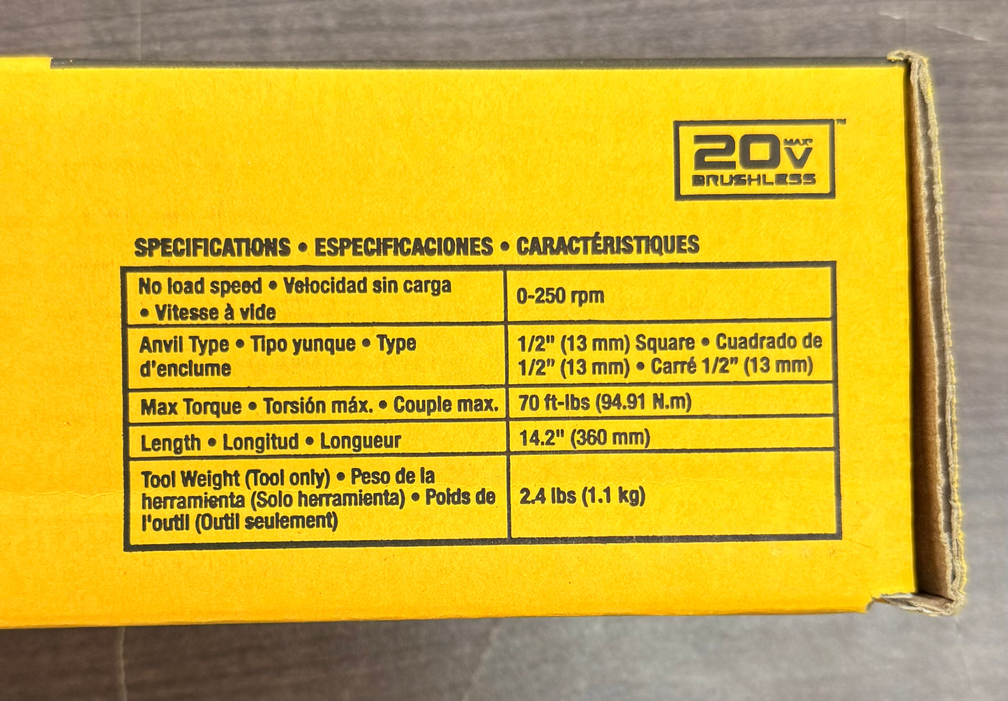 DeWalt Atomic Series 20V MAX Cordless 1/2" Ratchet (Tool Only)