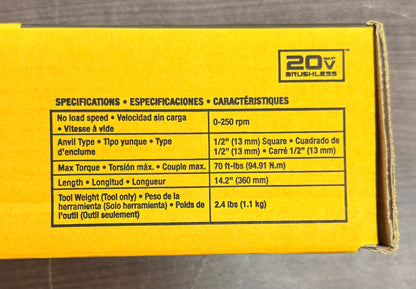 DeWalt Atomic Series 20V MAX Cordless 1/2" Ratchet (Tool Only)