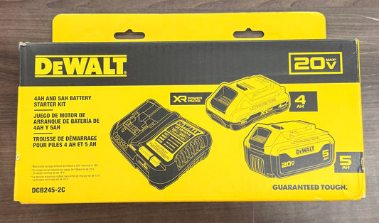 DeWalt 20V MAX XR Power Pack 4AH and 5AH Battery Starter Kit