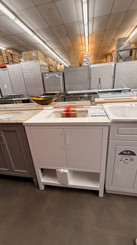 CAHABA White Vanity and Sink *Pick Up Only*
