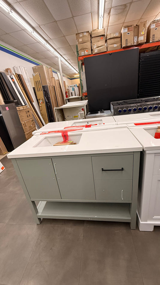 Single Sink Vanity with Cabinet Storage *Pick Up Only*