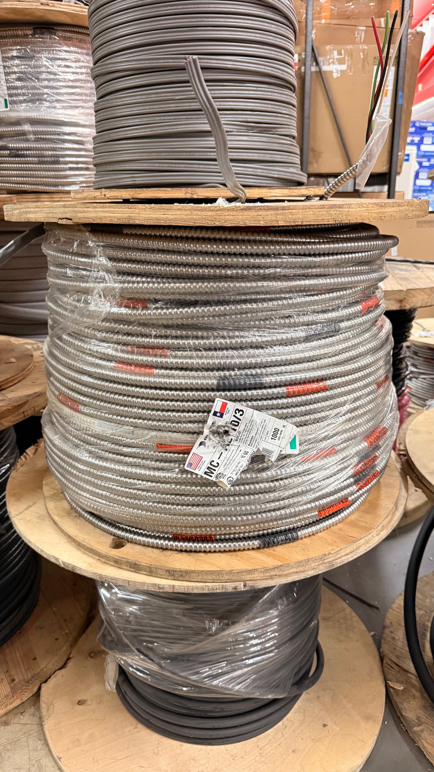 10/3 x 250 ft. Solid CU MC (Metal Clad) *Pick up only*