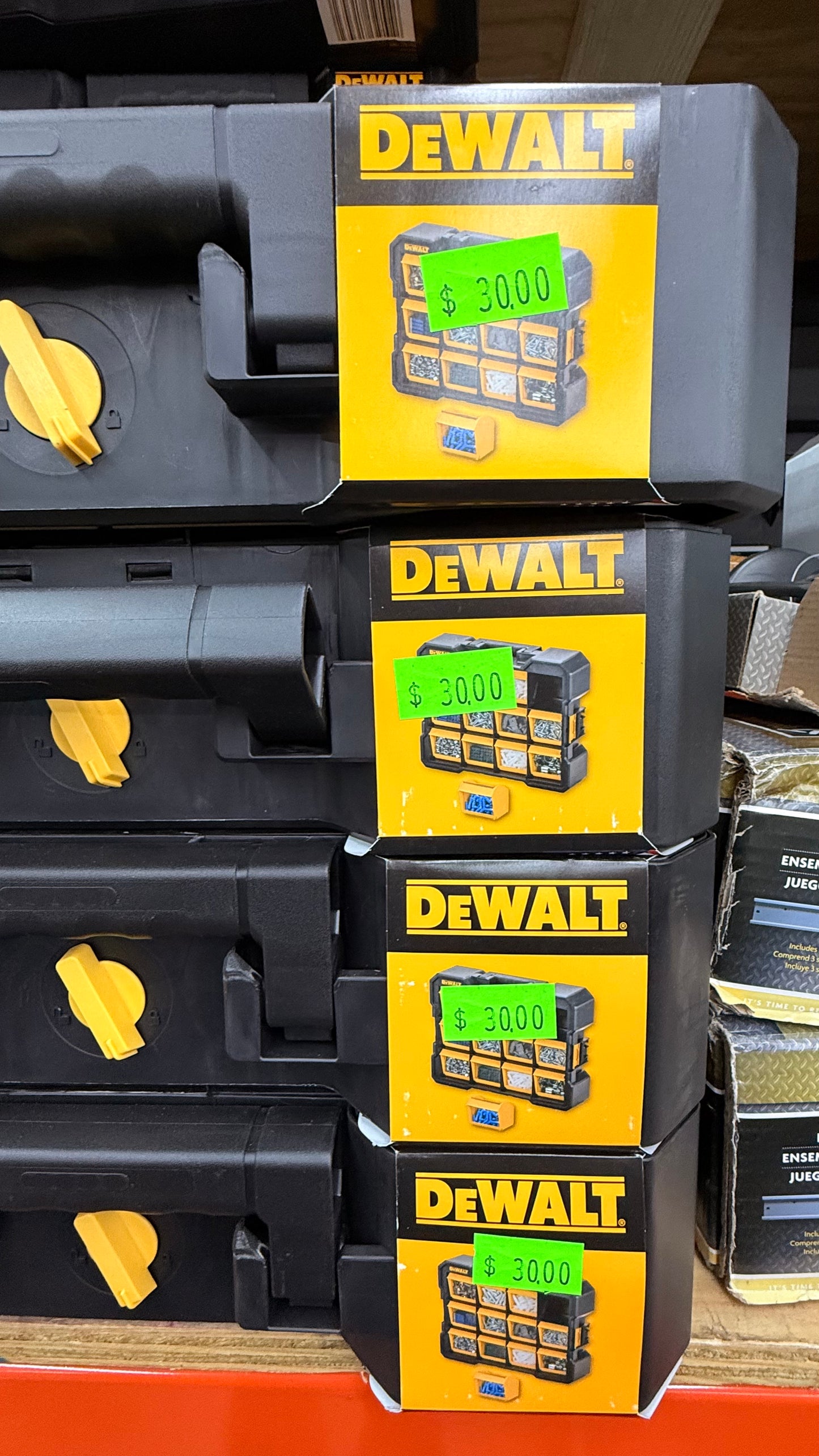 DEWALT 12 Compartment Small Parts Organizer Flip Bin
