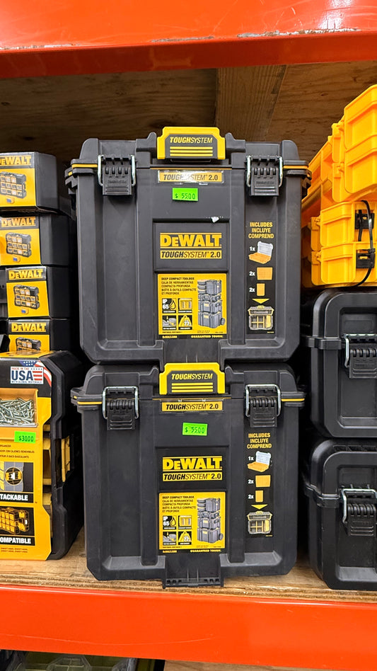 DEWALT TOUGHSYSTEM 2.0 Compact Deep Toolbox *Pick up only*