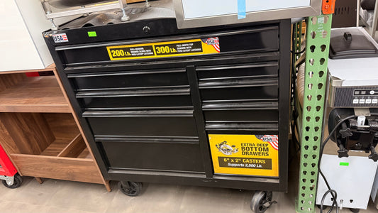 Black Rolling Metal Tool Box *Pick up only*