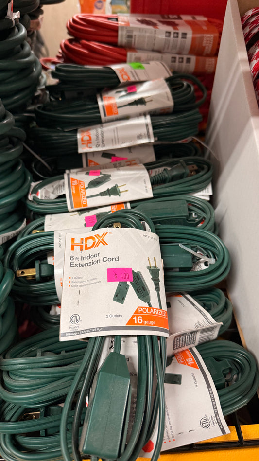 HDX 6ft Indoor Extension Cord