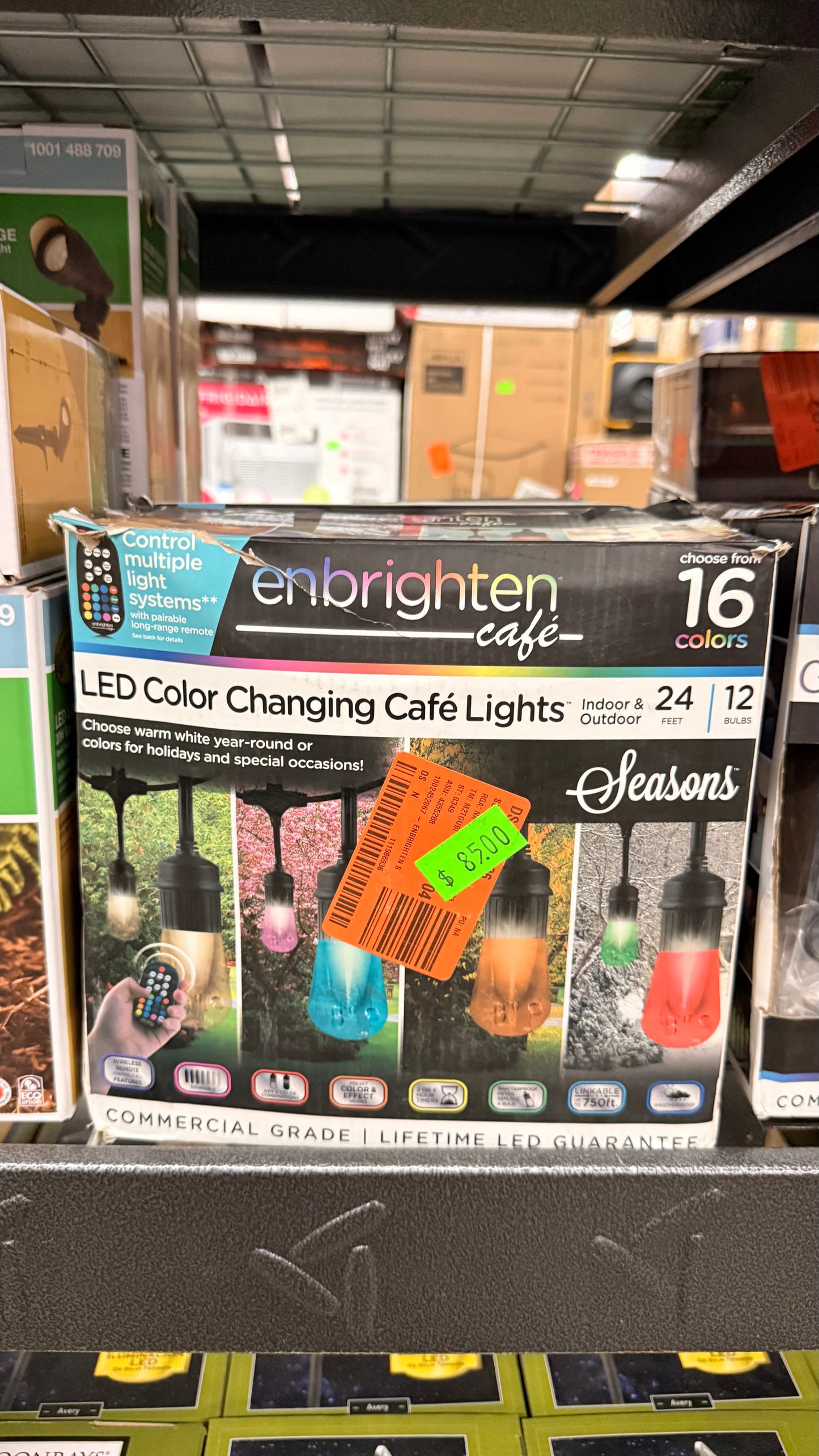 Enbrighten Café LED Color Changing Café Lights Indoor&Outdoor