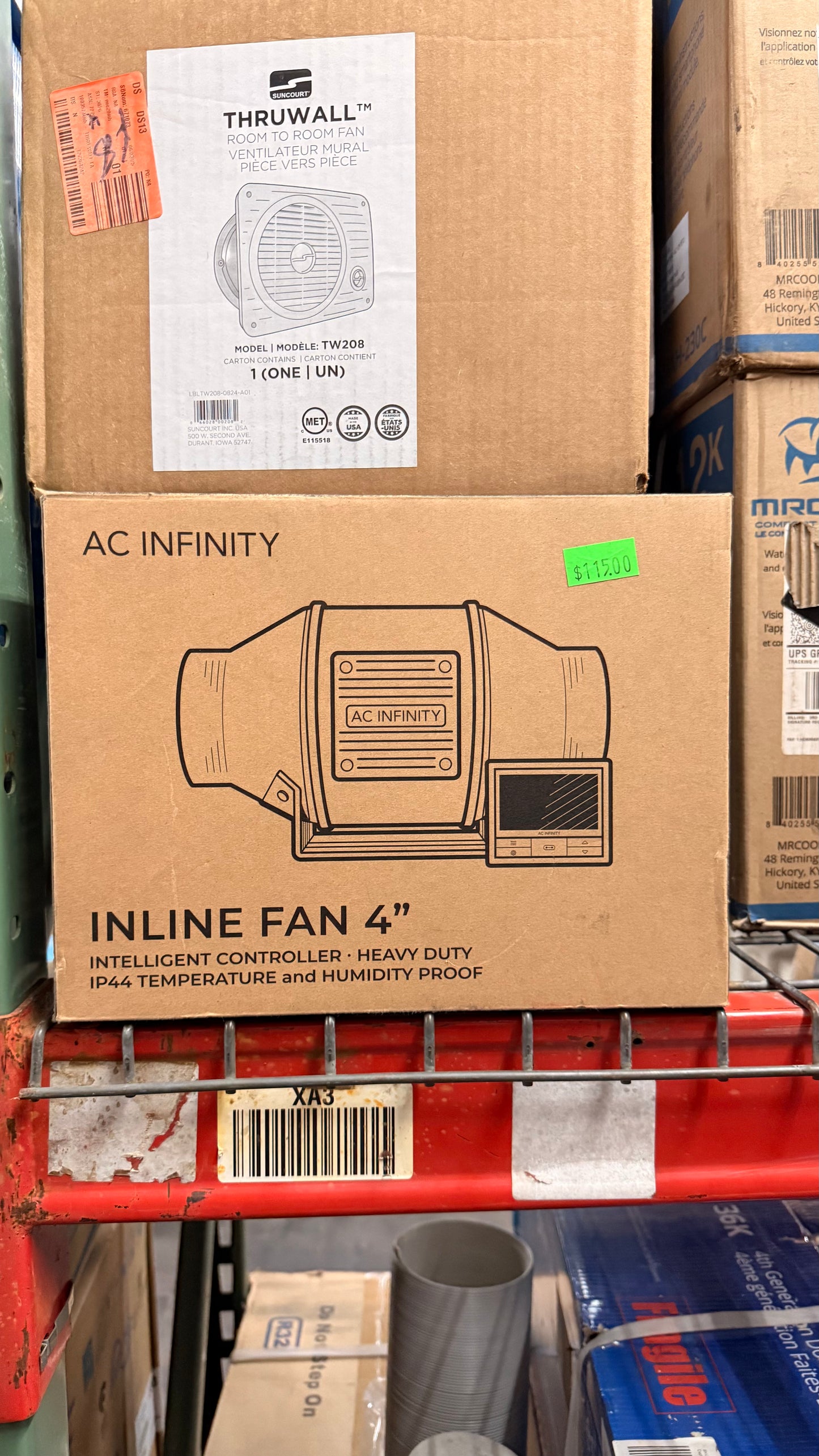 AC Infinity Inline Fan 4"
