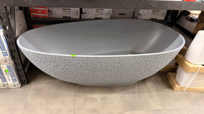 Vanity Art 65" Solid Surface Freestanding Bathtub *pick up only*