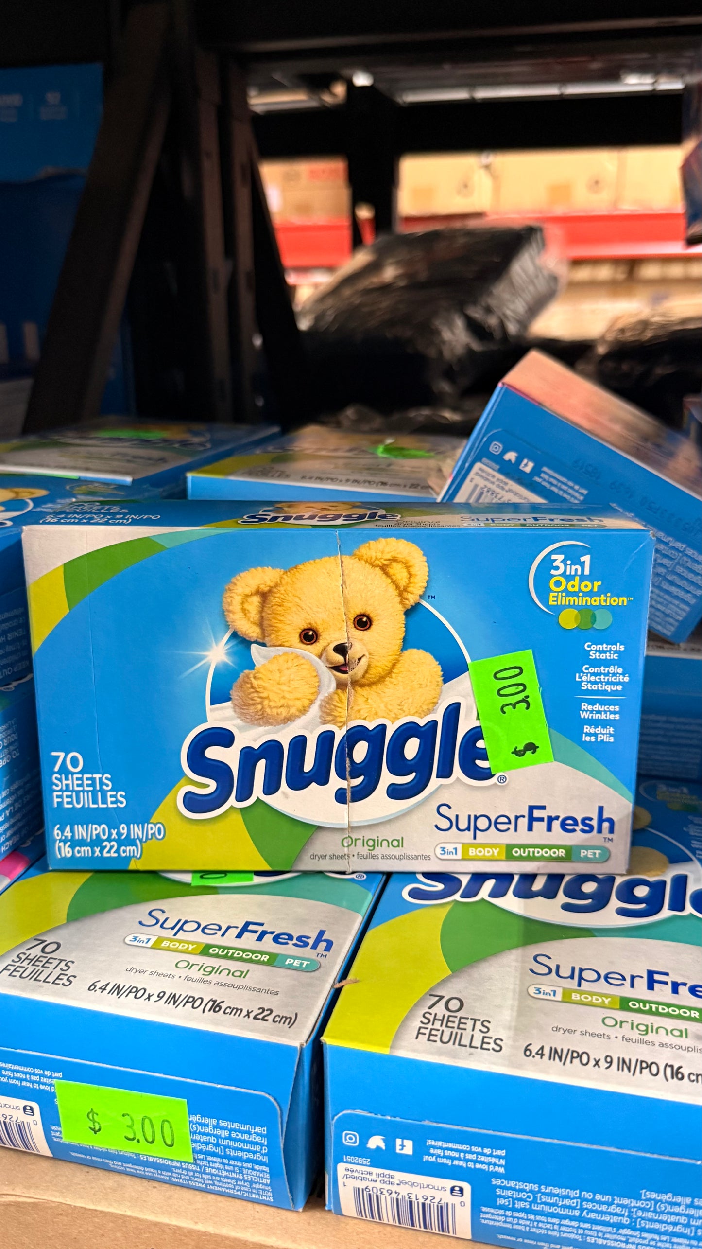 Snuggle Dryer Sheets 70 count (9 pack)