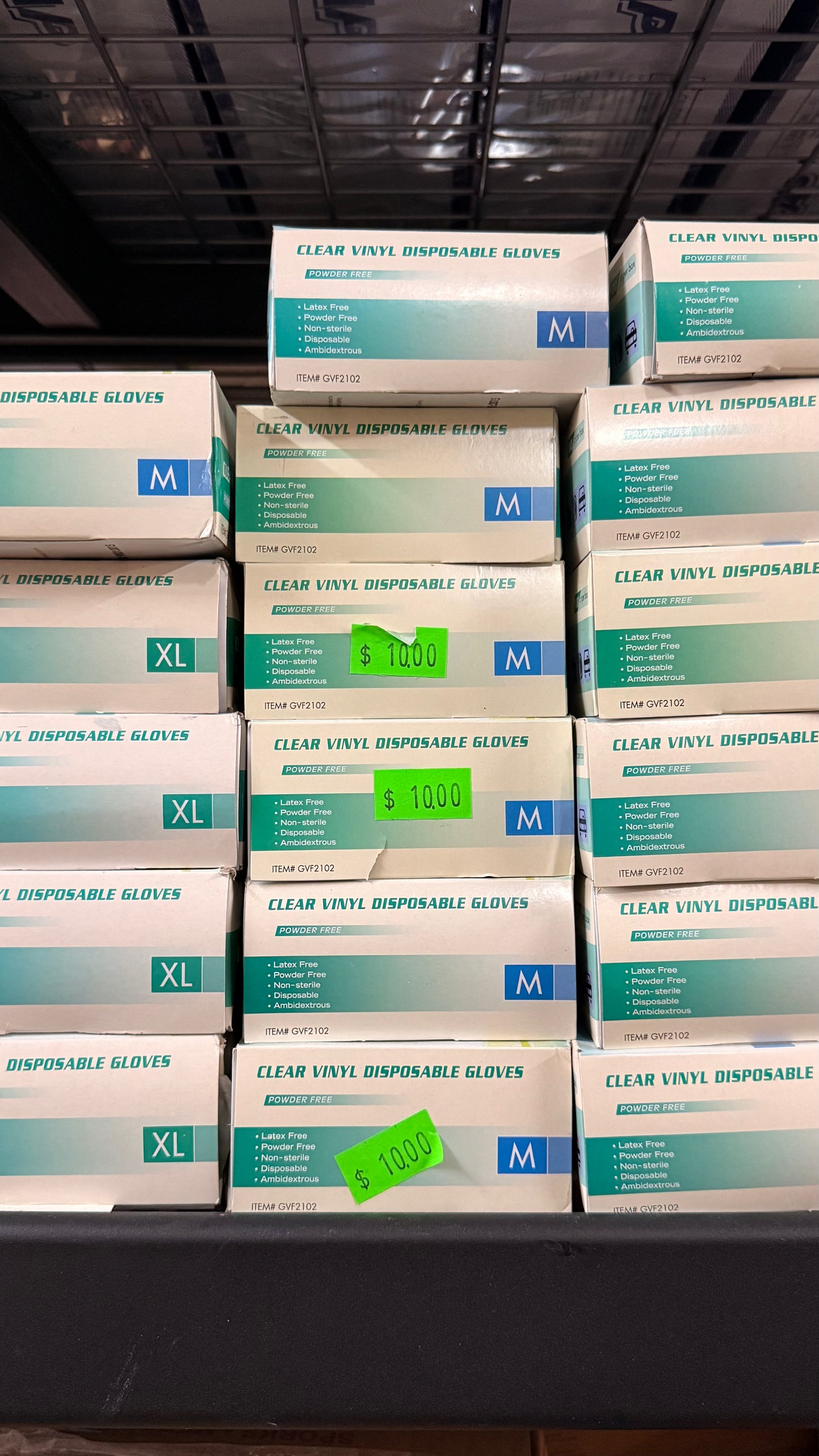 Clear Vinyl Disposable Gloves 100ct *pick up only*