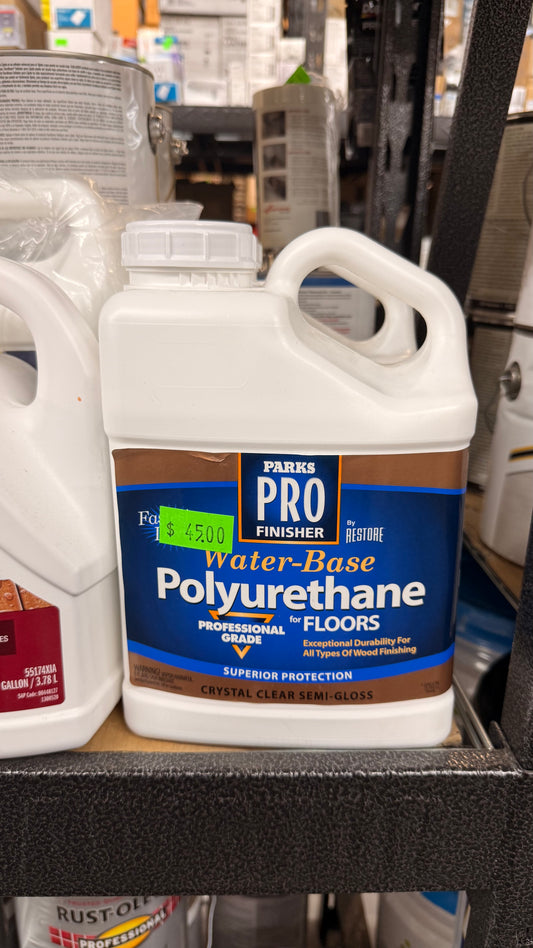 Parks Pro Finisher Water-Based Polyurethane for Floors