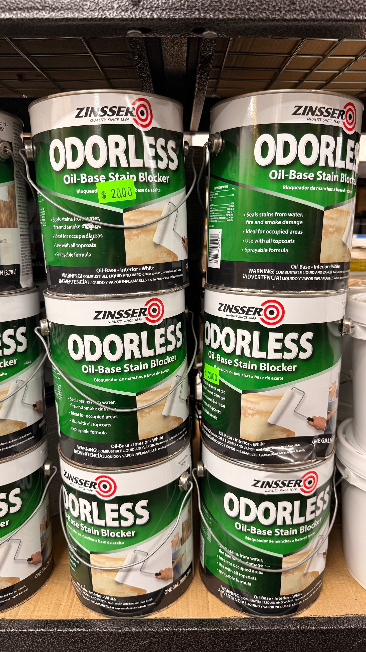Odorless Oil-Base Stain Blocker *Pick up only*